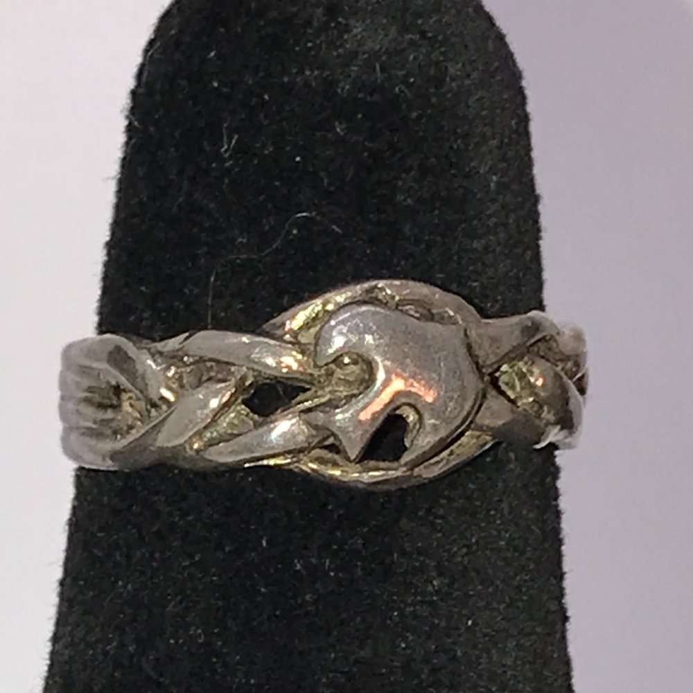 Sterling Silver Dove Ring Size 7 1/4
